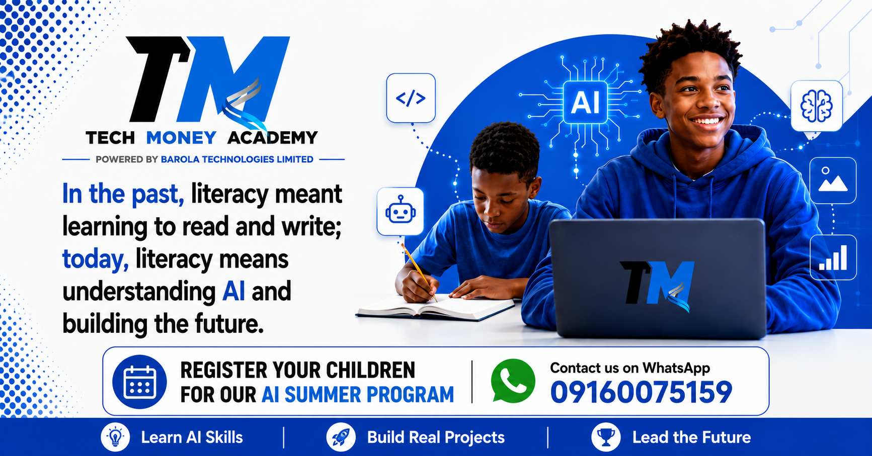 AI summer program for kids in Nigeria